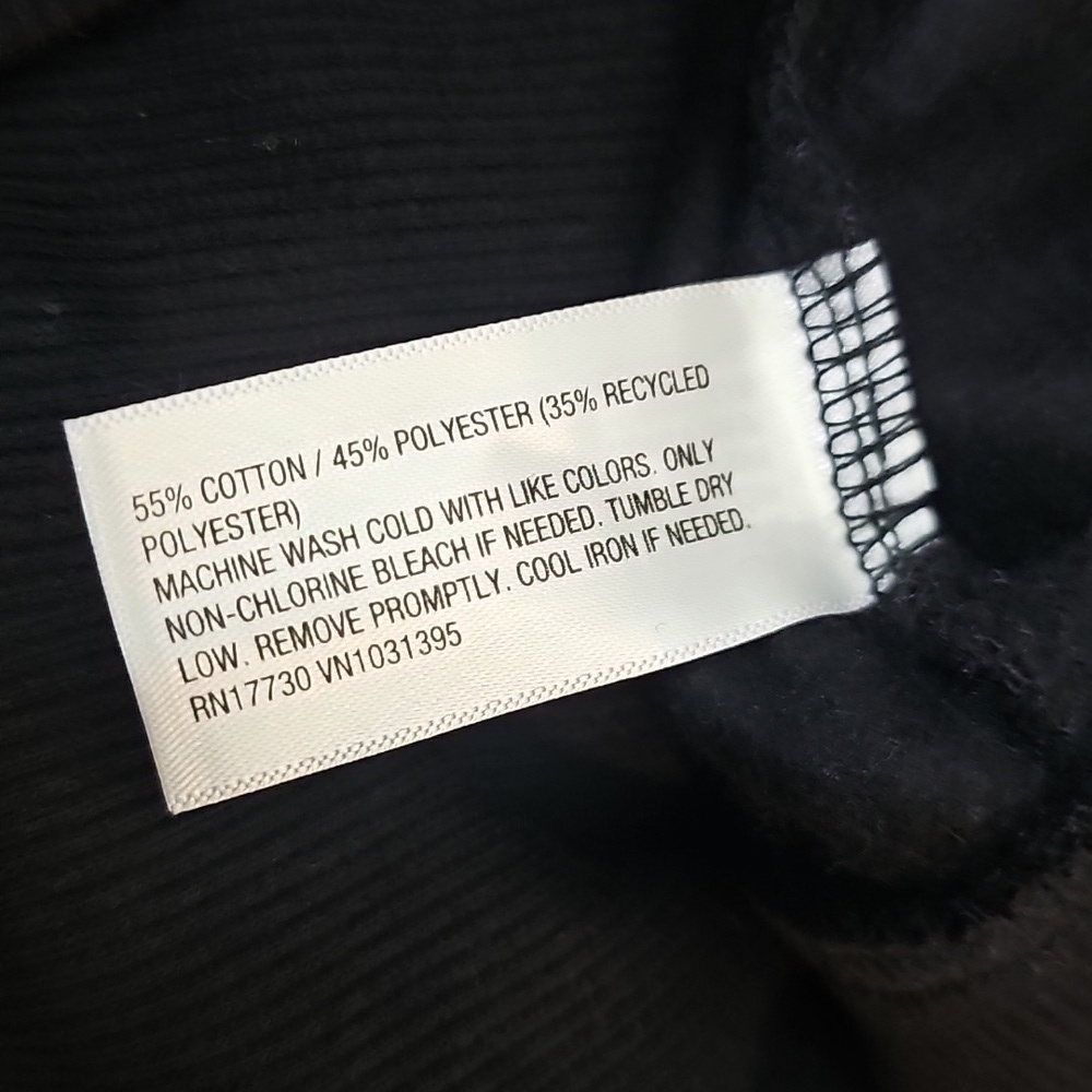 Wild Fable Women's OVERSIZED Hooded Sweatshirt Zip-Up Black - Picture 6 of 8